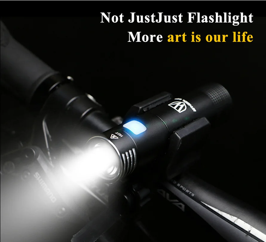 

USB Rechargeable Bicycle Light Include Battery Bike Front Light LED Head Light Waterproof Bike Light flashlight