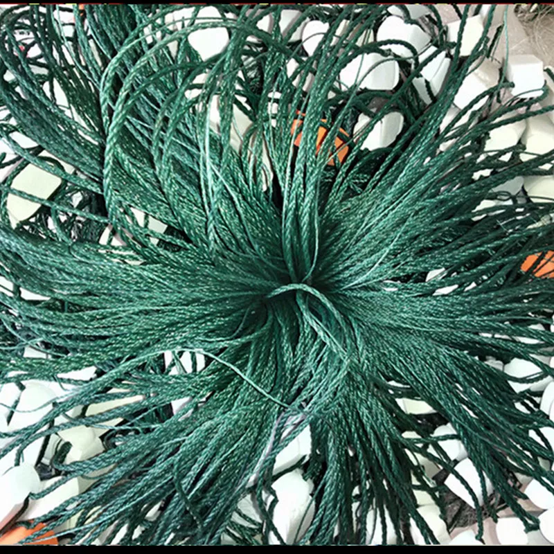 quality H15*L150M 3 layer 7cm mesh sink net gill net fish trap sticky fishing net  pesca outdoor Reservoir fishing network  