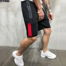 Мужские спортивные бег Бодибилдинг летние дышащие шорты фитнес тренажерный зал короткие штаны 1/2 по колено повседневное Jogger