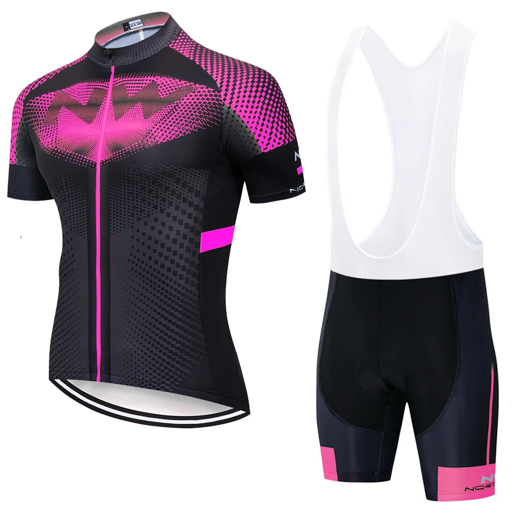 

new men's NW cycling bike jersey bib shorts outfit set racing suit short sleeve shirt summer sport breathable bicycle mtb jersey