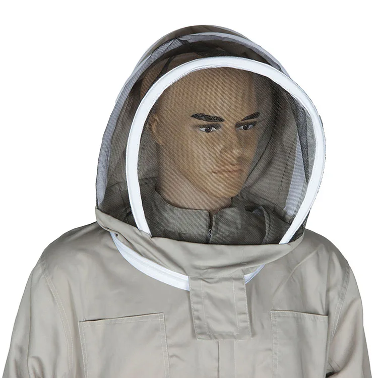 Пчеловодство костюм Съемный шляпа анти-Пчела защитный комбинезон безопасности Смок оборудование принадлежности Пчеловодство куртка