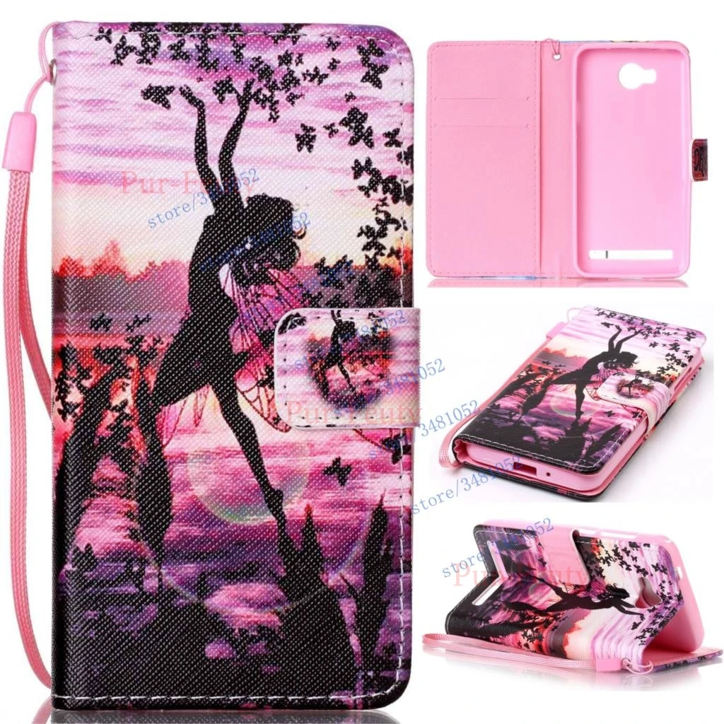 

Painting Cases for Huawei Y3 II 2 Y3ii LUA-L21 LUA-U22 LUA-A22 Flip Wallet Card Slot Phone Cover for Huawei Y 3 II 2 LUA L21 U22