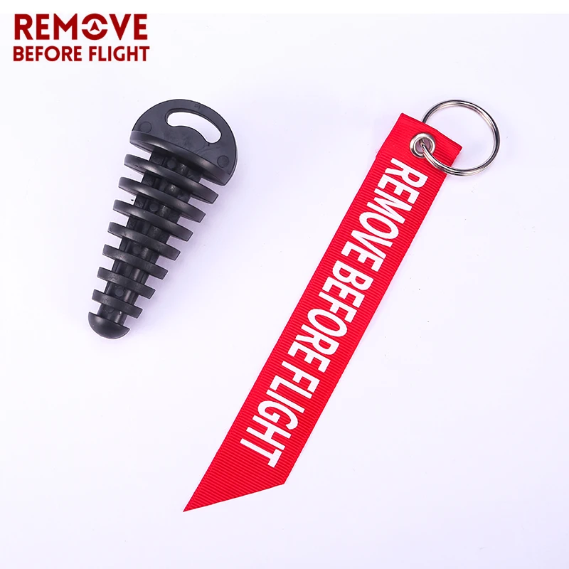 exhaust pipe plug remove before flight tag-BB