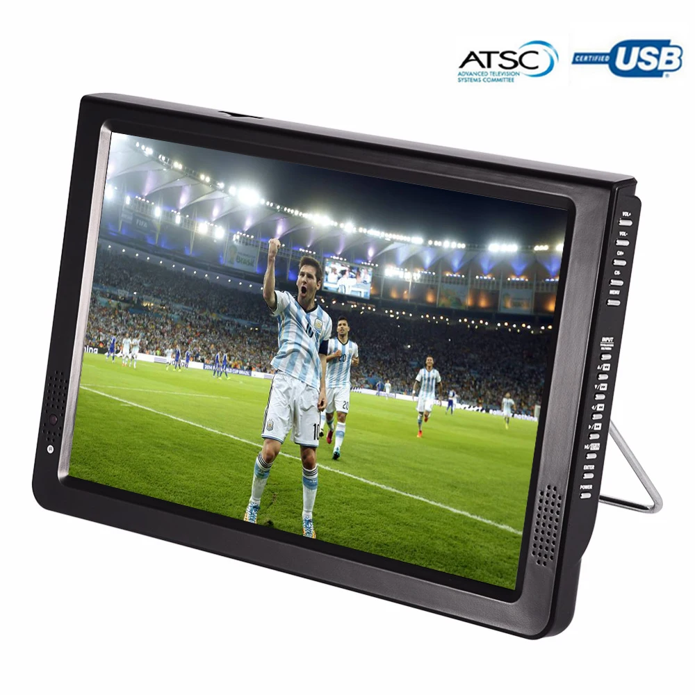 LEADSTAR 11,6 'светодиодный ATSC цифровой портативный ТВ MP4 MP3 плеер Поддержка AV/TF/USB/HDMI порт может быть в качестве автомобильного цифрового телевидения