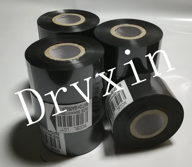 

Free shipping Thermal coder Ribbon 30X100m hot stamping machine ribbon date code ribbon printer for plastic paper