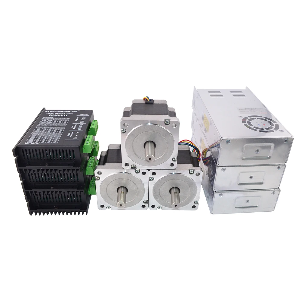 

3 Axis CNC Router Kit 4.5Nm(637oz.in) Nema 34 Stepper Motor & Driver