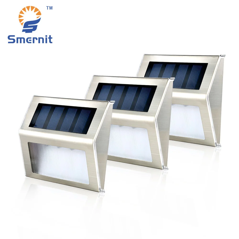 10 pieces Solar Step Lights LED Solar Powered Stair Lights
