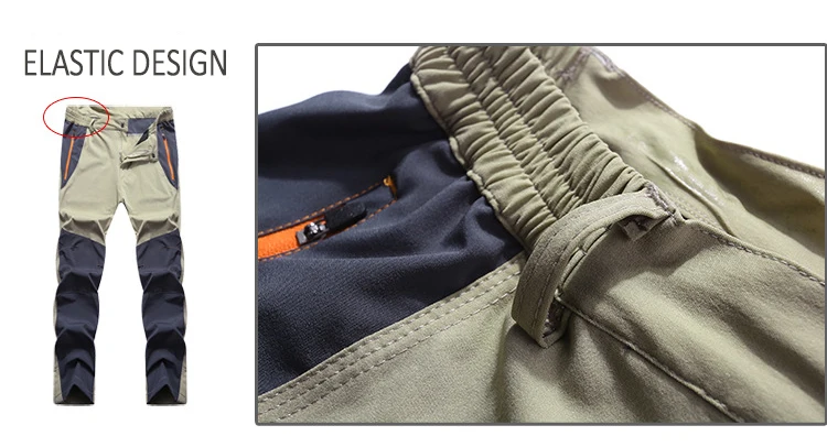 Calças de Pesca Esportivas ao ar Facecozy Homens Verão Respirável Caminhadas Secagem Rápida Calças Livre Elástico Fino Anti-uv Pantlon Masculino 17 Calças de caminhadas