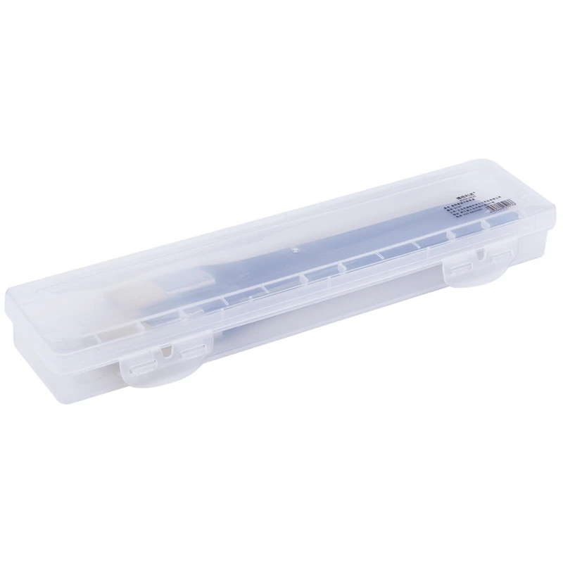 Novelty Plastic Pencil Case Transparent School Pencil Box Gouache Oil