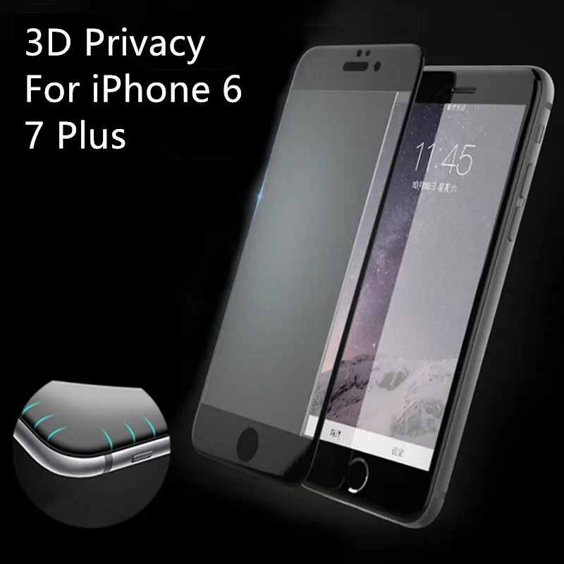 3D Anti Privacy Tempered Glass Screen Protector for iPhone