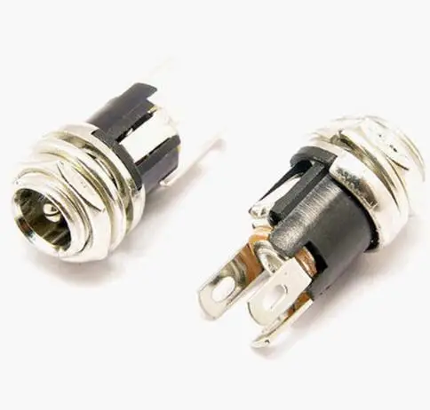 

10PCS/LOT High Quality DC Power Socket Jack DC-025M PIN=2.5 3Pin DIP Needle Size Adaptation 5.5mmx2.5mm Power Female Plug