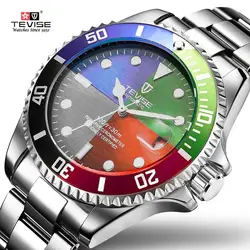 TEVISE автоматические механические часы водостойкие мужские s часы лучший бренд класса люкс спортивные часы мужские деловые механические
