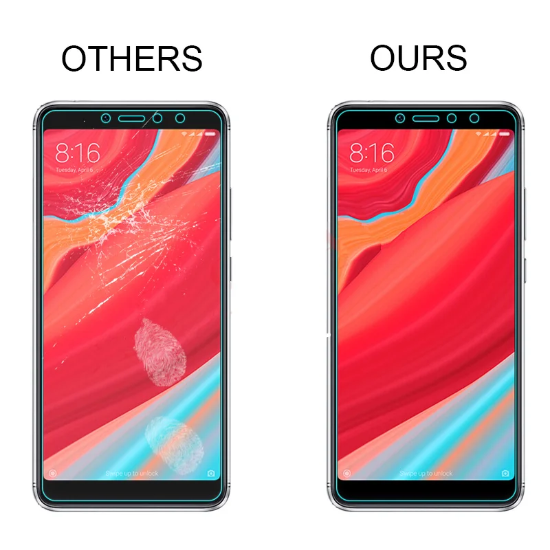 2 шт. закаленное стекло для Xiaomi Redmi S2 защита экрана глобальная версия