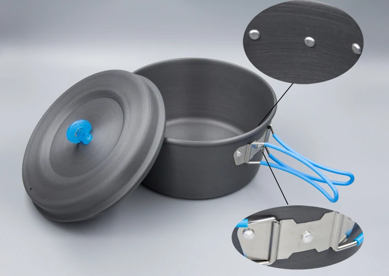  APG ultralight camping cooking pans and portable camping cookware