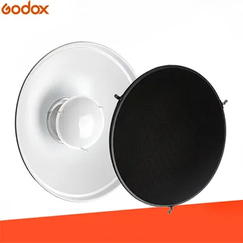 

Godox Photo Studio 42cm/16" Inside white for Bowens Mount Beauty Dish + Honeycomb Grid & Soft Diffuser Sock for Flash Strobe