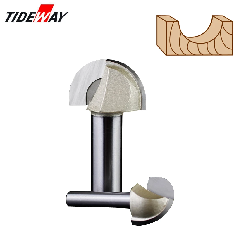 Tideway 1/2 &quot1/4&quot хвостовик двойной фреза для отделки кромки биты деревянной бухты
