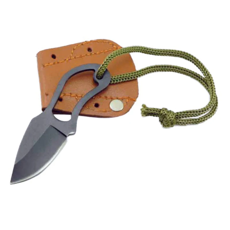 

EDC Mini (Knife) Outdoor Tools 57HRC 440C Steel Small Gift Outdoor Fruit Cutting Survival Accessories With Rope Cover Cutlery