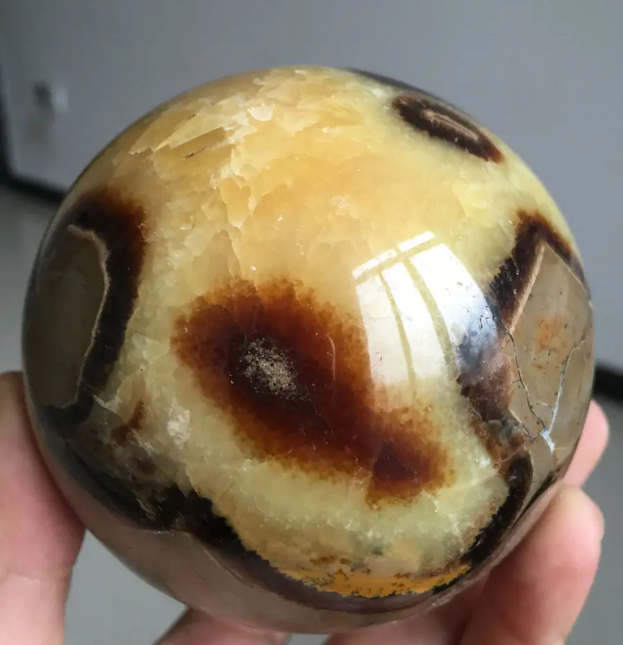 

WW 06228 Natural Septarian Dragon Crystal Gem Sphere Ball -BG