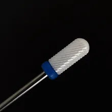 1pcs New Ceramic Nail Drill Bit white Remove Foot Ceramic Bit File Manicure Pedicure 3/32 Shank Nail Art Machine Tools C0613TF