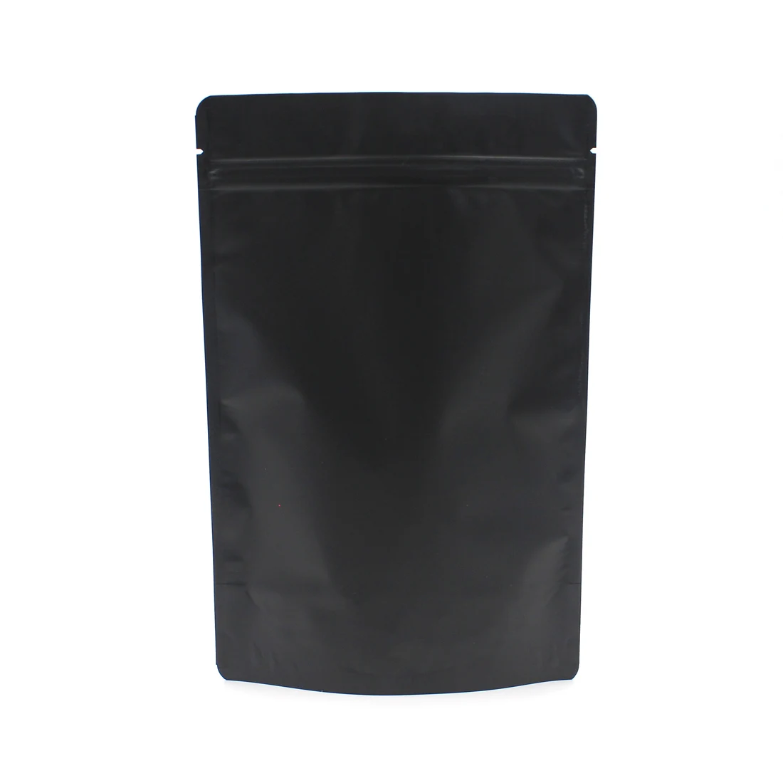 Multi-size 50pcs Heat Sealable Zipper Top Food Coffee Storage Bags Matte Black Aluminum Foil Stand Up Zip Lock Plastic Bag Pouch 4