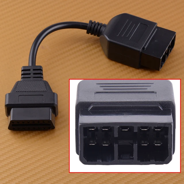 beler 9 Pin Diagnostic Connector Cable Adapter OBD1 to 16 OBD2 Fit for