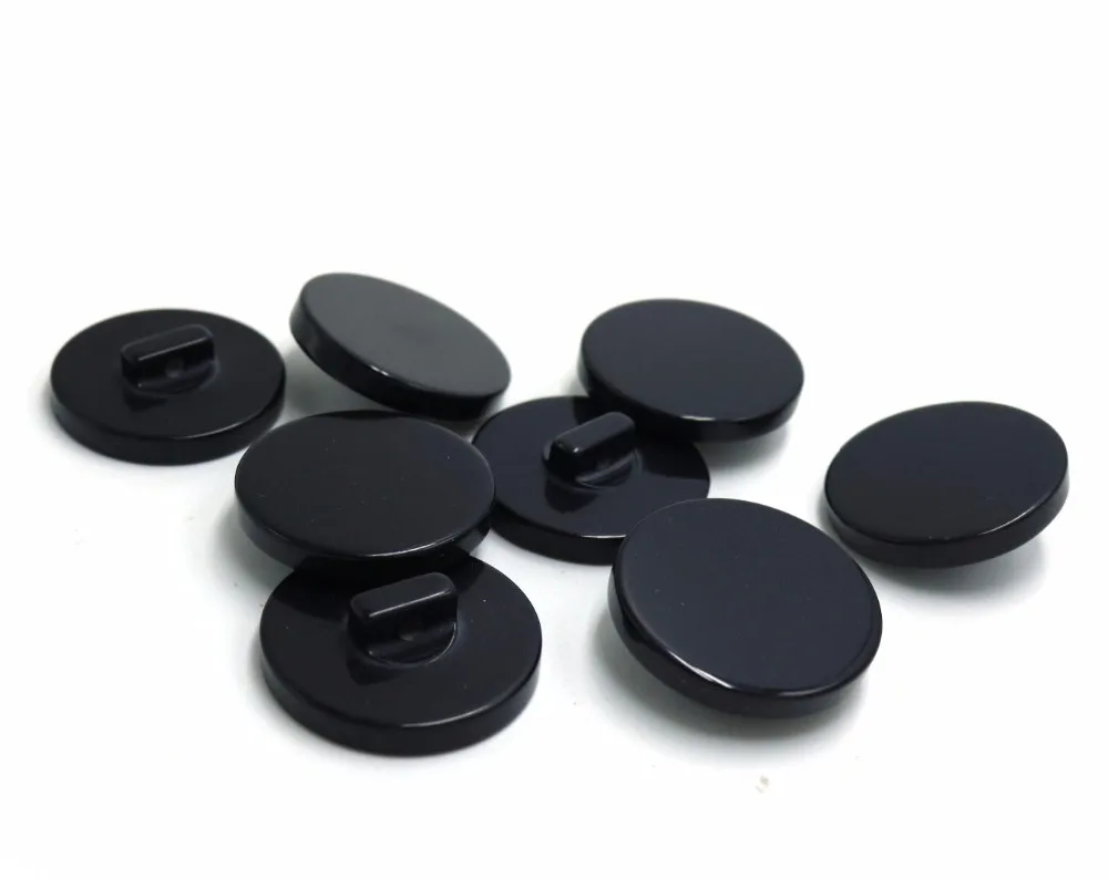 

2018 Rushed Direct Selling 12mm/15mm/20mm/25mm/30mm black resin button 50pcs/lot Fashionable Resin ButtonSweater Buttons