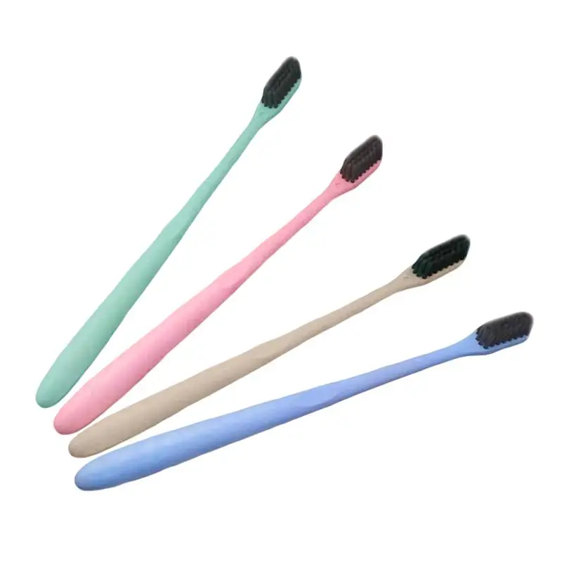 4 Pcs Portable Lightweight Toothbrush Soft Bamboo Toothbrush Eco