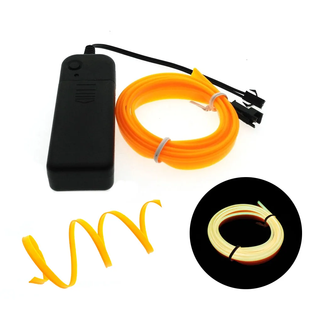 1 м/2 м/3 м/5 м 6 мм неоновый светильник с пришивной кромкой для танцевальной