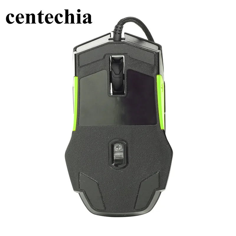 Centechia Проводная игровая мышь, подходит для левой и правой руки, 9 клавиш, 3500 dpi, инженерный дизайн, мыши для домашнего использования, ноутбука