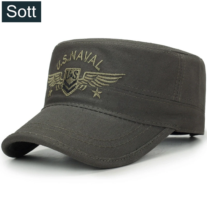 

[SOTT] 2018 U.S.NAVAL Baseball Cap for Men Army Camouflage Flat Caps Bone Gorras Casquette Trucker Hat B-0083