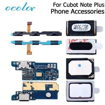

ocolor For Cubot Note Plus Button Flex Cable Power+Volume Button Speaker Earpieces USB plug Charge Board Loud Speaker Assembly