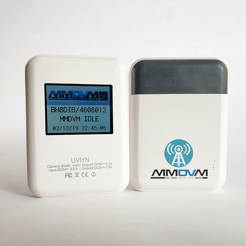 

DXIYN UV + LCD display Wifi Repeater Function MMDVM Digital Hotsopt support DMR P25 YSF QSO with 2000mah 18650 Battery