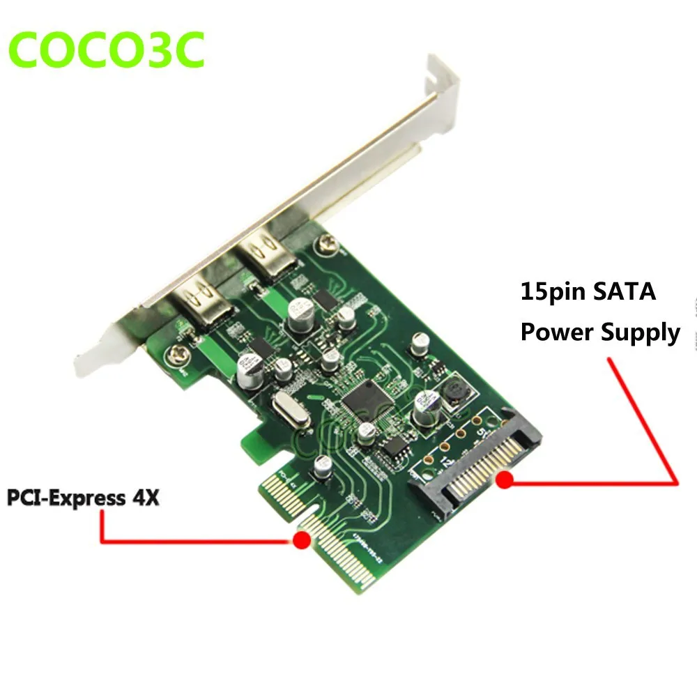 USB3.1 Type-C PCI express 4x card