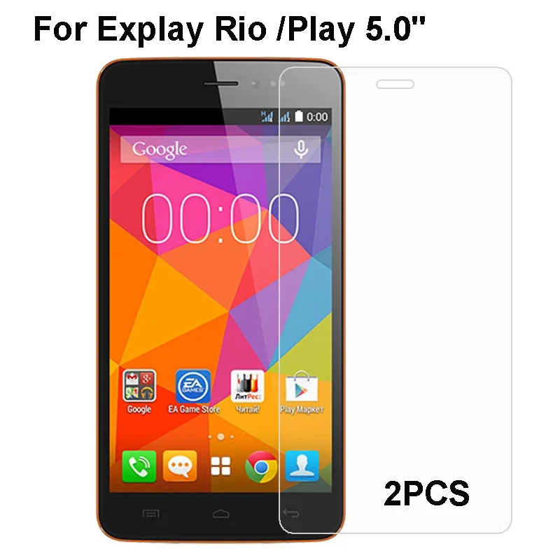 

Premium Tempered Glass Screen Protector For Explay Rio Play Scratch-resistant Protector Film Free Shipping 2PCS
