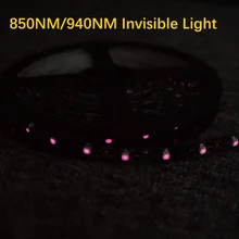 Светодиодный ИК-лента 850nm 940nm Fita полосы светильник SMD3528 2 м 5 м 60 Светодиодный s/M Ir гибкая лента светодиодная лампа полосы светодиод DC12V