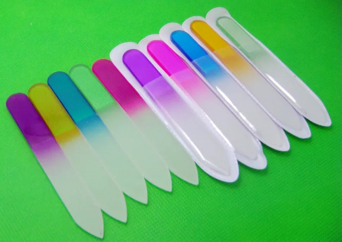 20 шт. стеклянные пилочки для ногтей 3 5 дюйма|glass nail file|nail filenail file buffer |