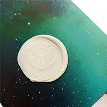 Одуванчик воск печать Одуванчик логотип дизайн или ваш пользовательский запечатывания воск Свадебная печать