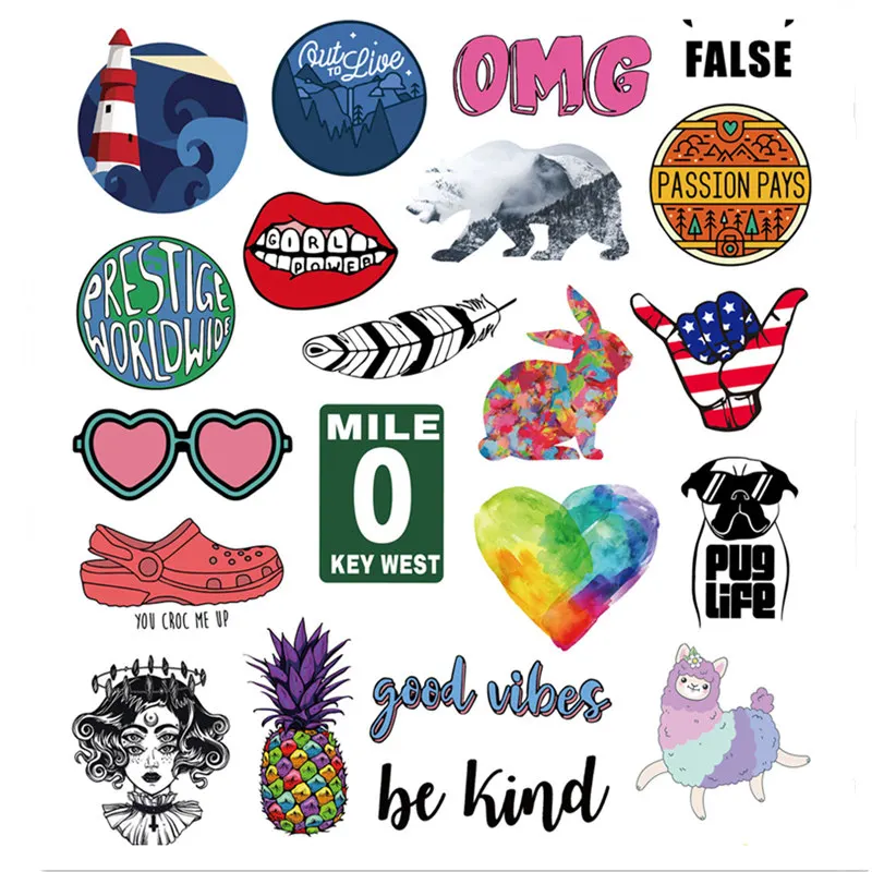 40PCS Cute Trendy Ins Style Stickers to DIY Laptop Scrapbook Luggage Bicycle Motorcycle Skateboard Ps4 Car Computer Decal
