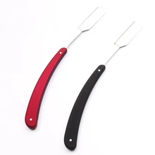 50 шт. 14*2 см красный черный Парикмахерская бритва край складной бритвенный нож Инструменты для красоты инструмент для удаления волос Бритва салонные инструменты C6106