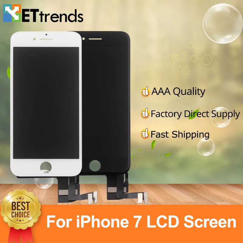 

5pcs/lot Grade AAA Display For iPhone 7 Lcd Screen Assembly Factory Directly Supply No Dead Pixel Cold Press Frame DHL Ship