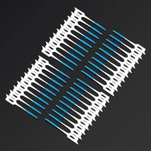 Случайные десны нити для зубов, зубочистки 40 шт./упак. зубная палочка мягкая щетка Массаж десен уход за полостью рта зубочистки эластичная зубная нить