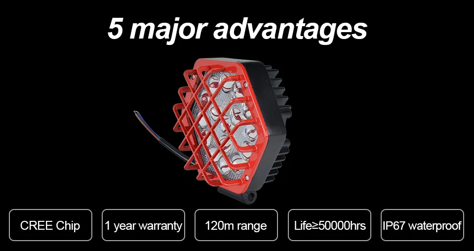 AcooSun 48W LED Bar Car working Light Automobile Car Light Off-road lights Fog Lamp DC12V 24V IP67 Truck Motorcycle Auto Lights (2)