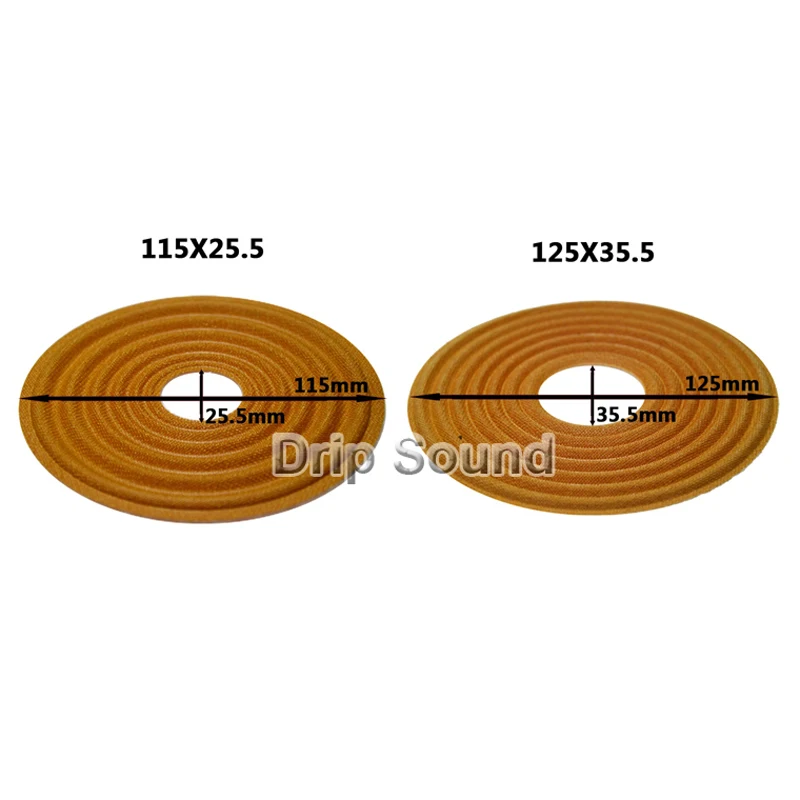 

2pcs 115x25.5/125x35.5mm Elastic Wave Loudspeaker Subwoofer Woofer Bass Speaker Repair Spider Damper