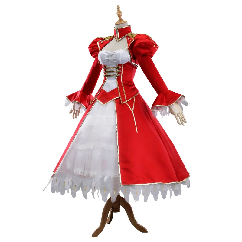FGO Fate/EXTRA Cosplay красный саблей Artoria Pendragon Nero для косплея косплей костюм красное