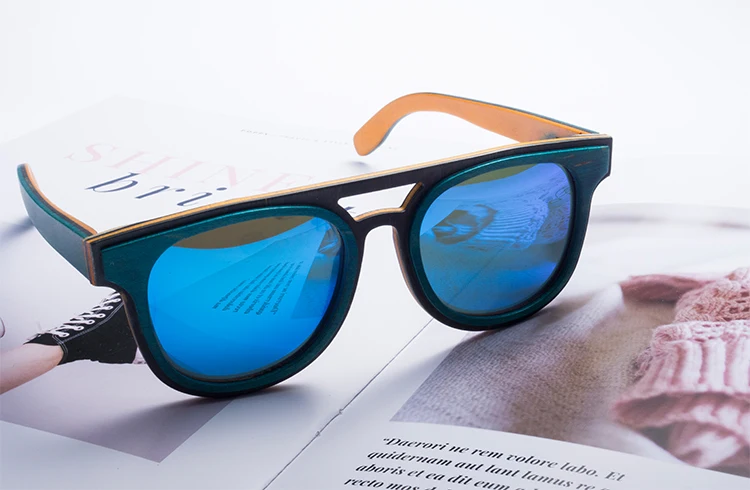 Neue Sonnenbrille Pratection Frauen Hohe Schutz 2019 Uv Holz Qualität Ankunft Polarisierte Blue Mode Strahlung 100 fWSrqPfO
