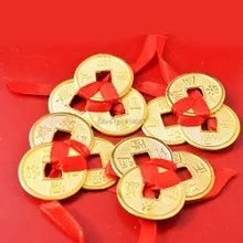 4 шт благоприятный I Ching монеты для фэншуй+ красный конверт Y1118A