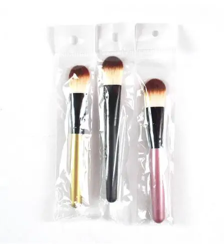 

ZHANGDI good quality 3 style fiber hair wooden handle foundation makeup brush Z033017