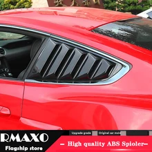 포드 머스탱 2016-2019 세단 abs 후면 도어 창 음영 루버 프레임 창틀 몰딩 커버 스티커 트림(China)