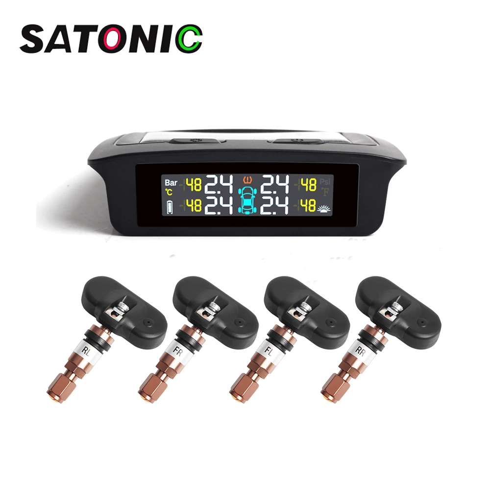 Satonic Солнечный TPMS монитор давления в шинах датчик мотоцикла Автомобильный