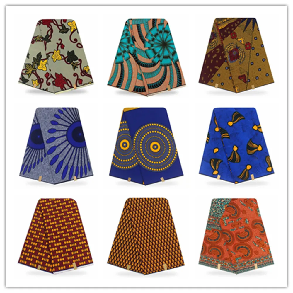 

veritable wax hollandais guaranteed real dutch wax high quality pagne super wax hollandais african ankara sewing fabric YG6